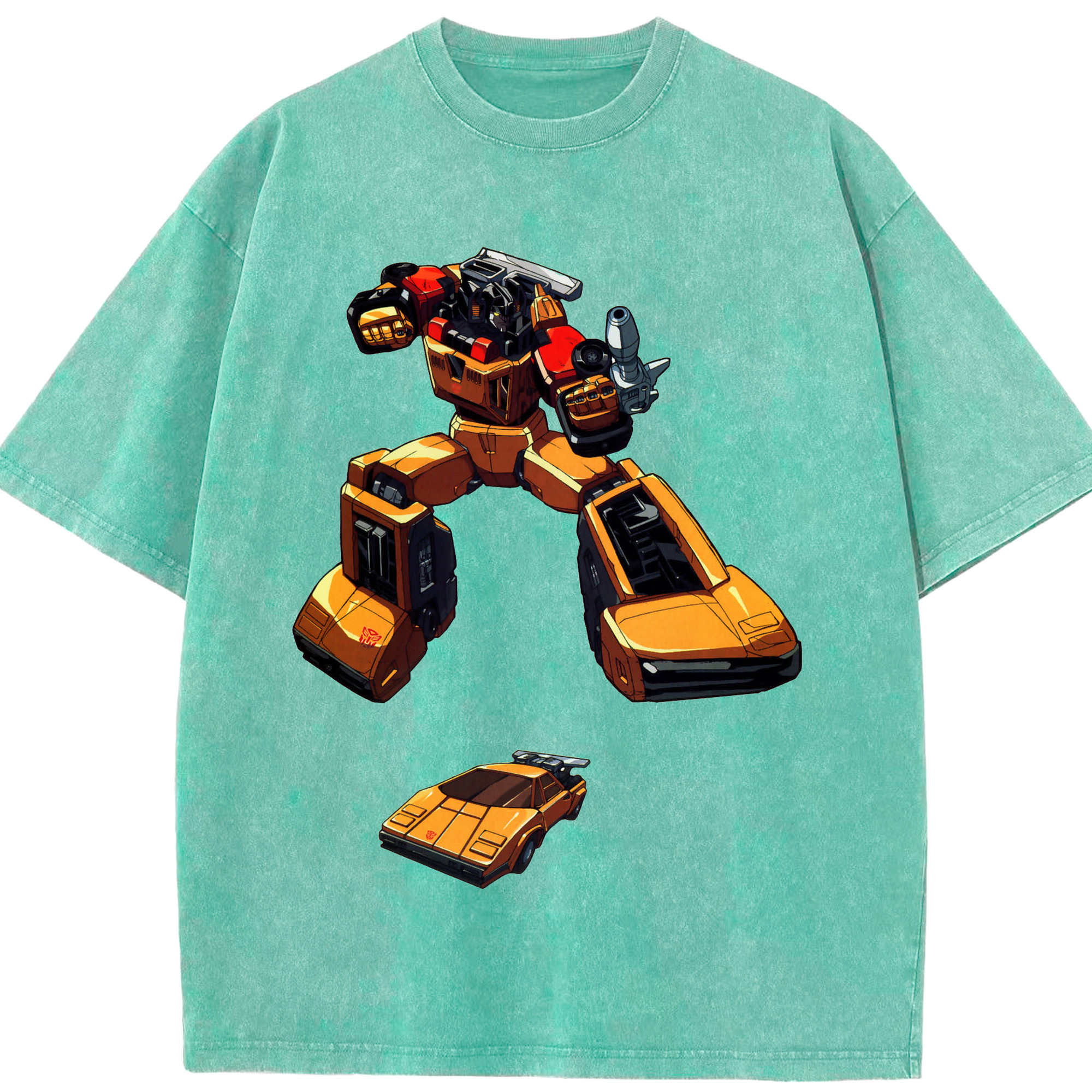 （画像用）  綿100% ヴィンテージ風 半袖Tシャツ（フロントプリント）